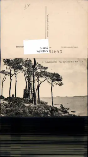 593170,Ploubazlanec Tour de Kerhor et la Baie Bäume Turm France