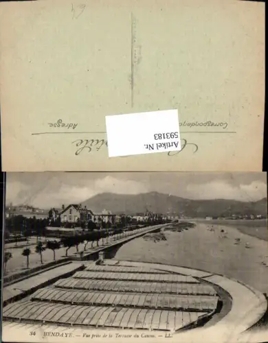 593183,Hendaye Vue prise de la Terrasse du Casino France