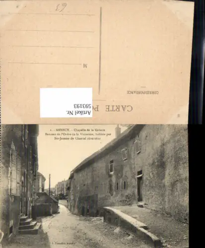 593193,Annecy Chapelle de al Galerie Berceau de l Ordre de la Visitation France