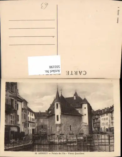 593198,Annecy Palais de Ille Vieux Quartiers France