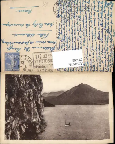 593203,Annecy Lac d Annecy Segelboot Boot France