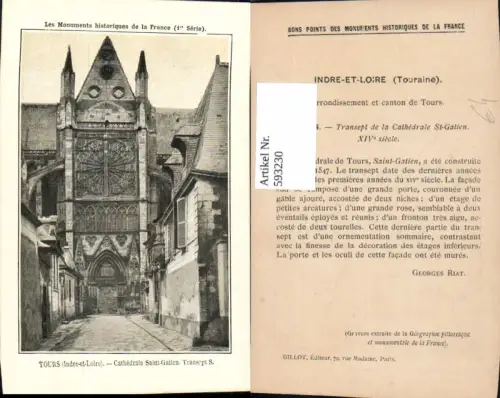593230,Tours Cathedrale Saint-Gatien Transept S. Kathedrale France