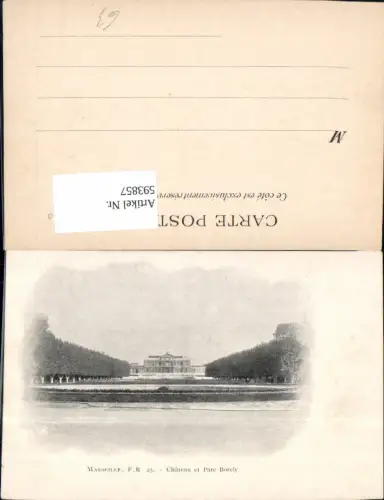 593857,Marseille Chateau et Parc Borely Schloss France