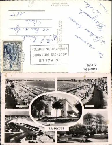 593859,Mehrbild Ak La Baule Le Casino Boulevard Darlu L Hotel Royal France