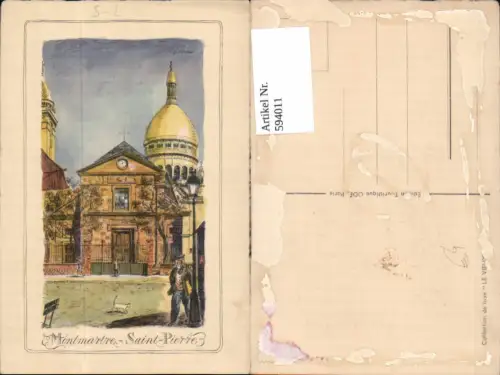 594011,Künstler Ak F. L. Scribe Montmartre Saint Pierre France