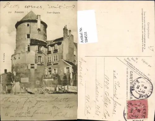 594531,Nevers tour Goguin Turm France