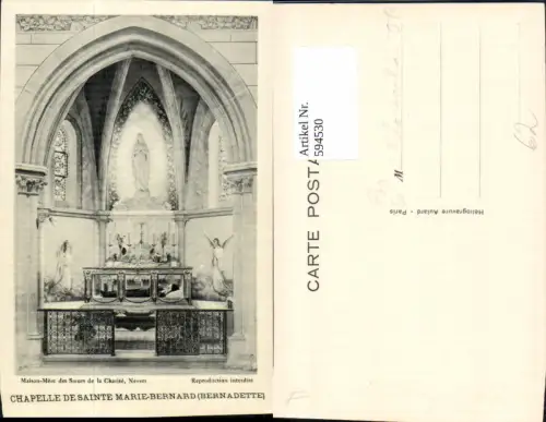 594530,Nevers Chapelle de Sainte Marie-Bernard Bernadette Altar France