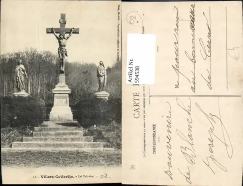 594538,Villers-Cotterets Le Calvaire Kreuz Statue France