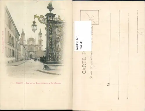 594541,Nancy Rue de la Constitution Cathedrale Kathedrale Laterne France