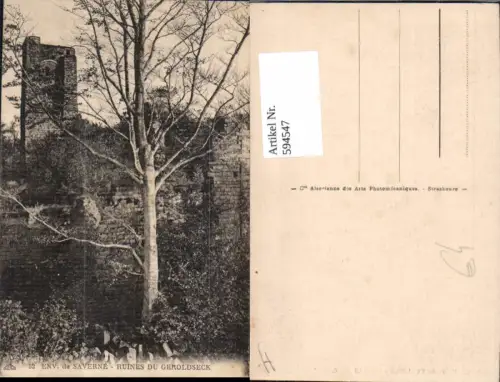 594547,Environs de Saverne Ruines du Geroldseck France