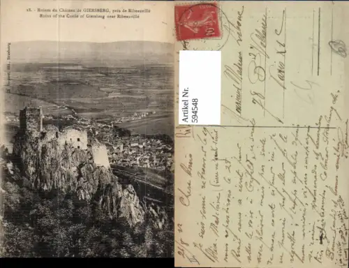 594548,Ruines du Chateau de Giersberg Girsberg Ribeauville France