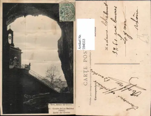 594553,Grottes de La Balme Isere Sortie des Grottes France