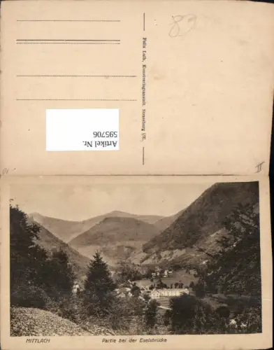 595706,Mittlach Partie b. d. Eselsbrücke France