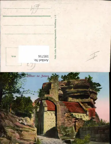 595716,Saverne Burg Hohbarr b. Zabern France