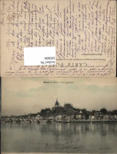 595808,Gien Loiret Vue generale France