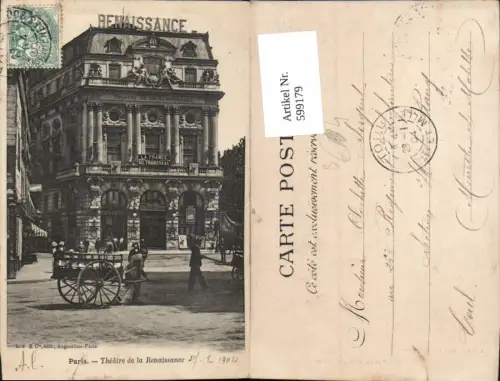 599179,Paris Theatre de la Renaissance Theater France