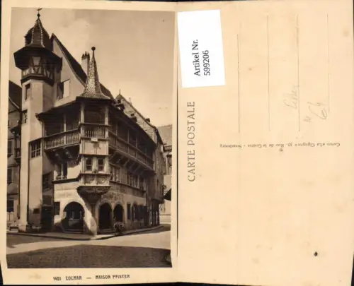 599206,Colmar Maison Pfister Erker France