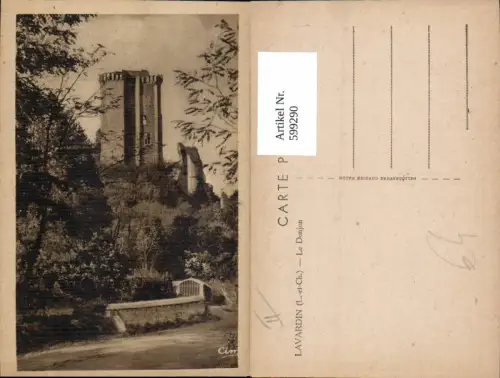 599290,Lavardin Le Donjon Turm France