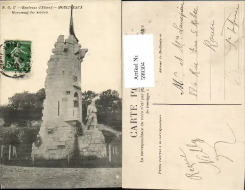 599304,Environs d Elbeuf Moulineaux Monument des Soldats Denkmal France