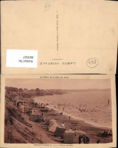 603507,Tharon-Plage L Heure du Bain La Perle de la Cote de Jade Strand Strandleben France