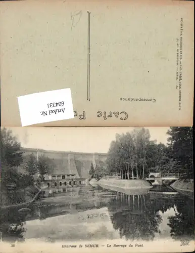 604331,Environs de Semur Le Barrage du Pont Brücke Talsperre France