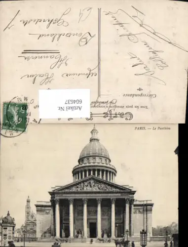 604637,Paris Le Pantheon Kutsche France