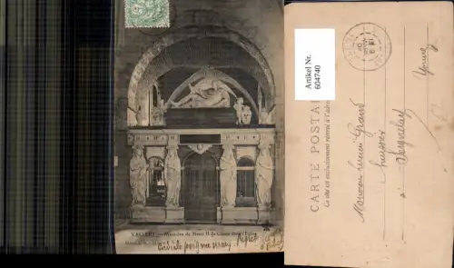 604740,Vallery Mausolee de Henri II de Conde dans l Eglise Mausoleum Gruft France