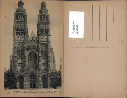 604741,Tours La Cathedrale St-Gatien Kathedrale France