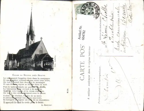 604782,Eglise de Ruffey pres Beaune Kirche Text A. Brintet France