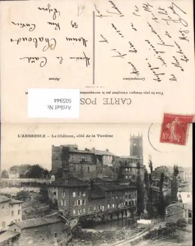 605944,L Arbresle Le Chateau cote de la Turdine Schloss France