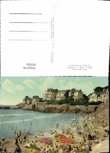 605958,Foto Ak Cote d Emeraude Parame La Plage de Rochebonne Strand Strandleben France