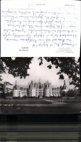 605972,Foto Ak Chambord Loir-et-Cher Le Chateau Facade au Nord Schloss France