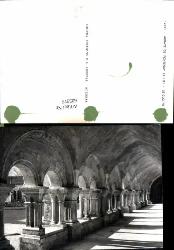 605975,Foto Ak Abbaye de Fontenay Le Cloitre Abtei Kreuzgang France