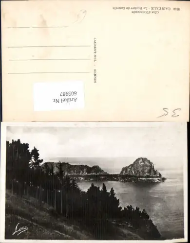 605987,Cote d Emeraude Cancale Le Rocher de Cancale Felsen Gesteinsformation France