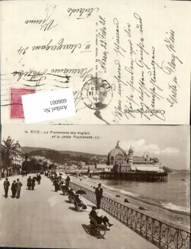 606001,Nice Nizza La Promenade des Anglais et la Jetee Promenade Strand France