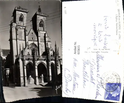 615615,Foto Ak Semur-en-Auxois Cote d Or L Eglise Notre-Dame Kirche France