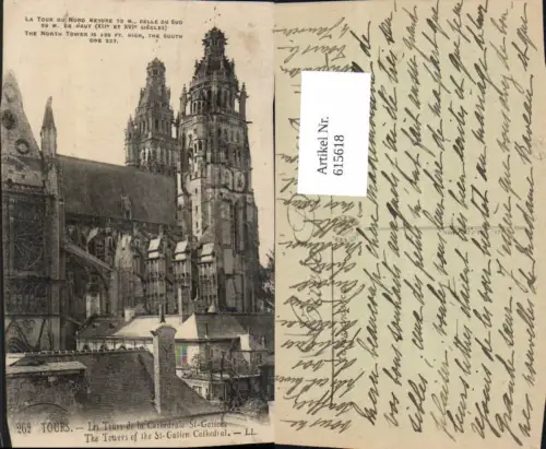 615618,Tours Les Tours de la Cathedrale St Gatien Kirche France