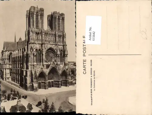 615642,Reims La Cathedrale de Reims Kathedrale France