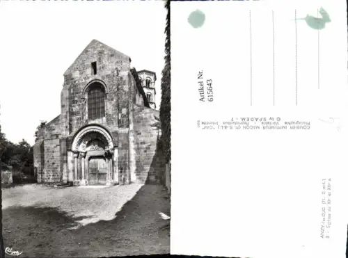 615643,Foto Ak Anzy-le-Duc Eglise Kirche France