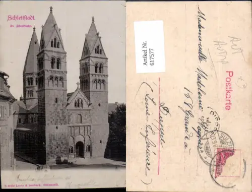 617577,Schlettstadt Selestat Ste-Foy St Fideskirche Kirche France