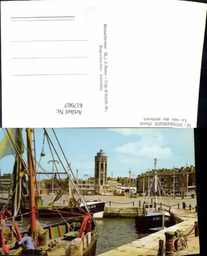617967,Dunkerque Nord La cale des pecheurs Schiffe Hafen France