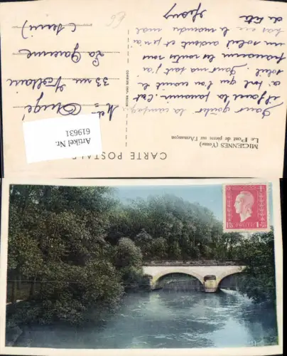 619631,Migennes Yonne Le Pont de pierre sur l Armancon France