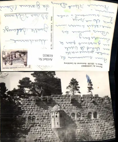 619635,Foto Ak Ruines du Landsberg Heiligenstein France