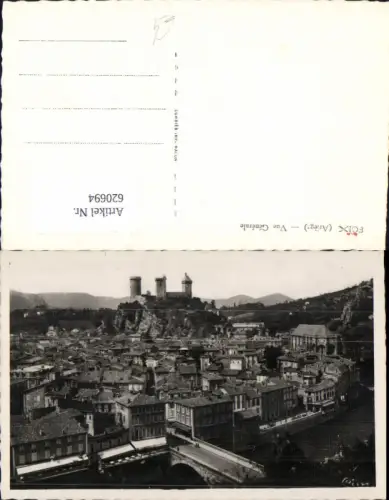 620694,Foto Ak Foix Ariege Vue Generale France