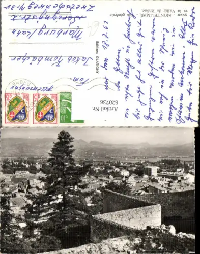 620736,Foto Ak Montelimar Vue generale et la Vallee du Rhone France