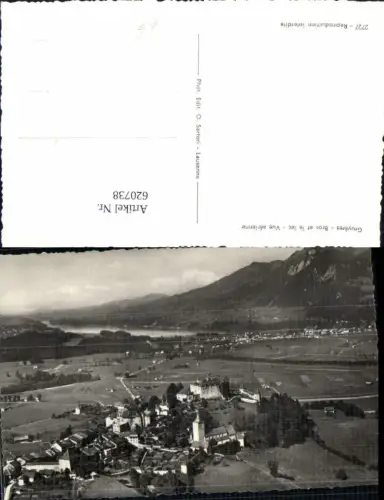 620738,Foto Ak Luftbild Gruyeres Broc et le lac Vue aerienne France