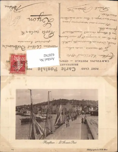 620742,Honfleur L Avant Port Hafen Schiffe Dampfer Segelboote France