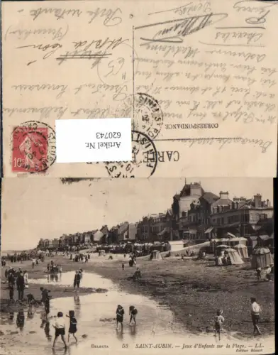 620743,Saint-Aubin Jeux d Enfants sur la Plage Strand Strandleben France