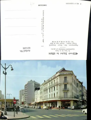 621226,Foto Ak Clermont-Ferrand En face de la Gare Bahnhof France