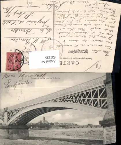 621235,Nevers Le pont de la Loire Brücke France